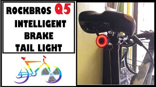 ROCKBROS Q5 INTELLIGENT BRAKE TAIL LIGHT | UNBOXING | INSTALLATION | RADCYCLIST