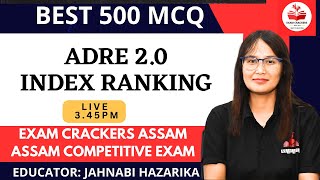 ADRE 500MCQs | Indexing and Ranking MCQa| Jahnabi Mam| Exam Crackers Assam