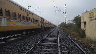 Secunderabad Falaknuma express Skipping khirai bridge at 110kmph. Enjoy the track sound.