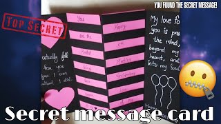 Secret message card 😍 Cute and easy handmade card