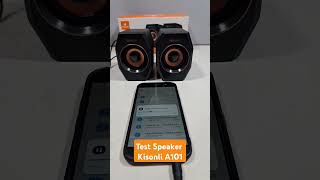 TEST SUARA SPEAKER KISONLI A101 MULTIMEDIA 2.0 #kisonli #speaker #speakermurah