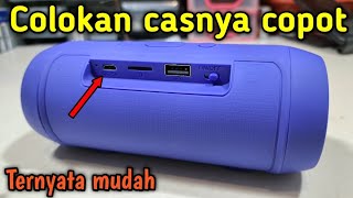 CARA MENGATASI CONECTOR CAS BATRE SPEAKER BLUETOOTH CHARGE MINI COPOT  #kisonli #speakerbluetooth