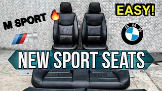 BMW E90 M SPORT SEATS RETROFIT | How to (Best Mod!)