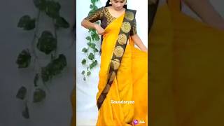 Party ke liye yaise pahne saree/Saree draping tutorial/Saree Wear  @Saundaryaa