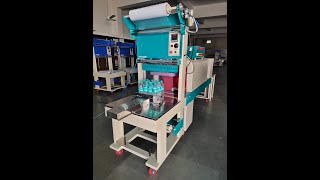 web sealer with shrink tunnel supper power pack , shrink wrapping machine,  bottle wrapping machine