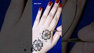 #shorts Simple back hand mehndi design for beginners #mehndi #henna #art