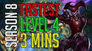 Fastest Route for Shaco Level 4 at 3 Mins (Blue and Red Side Version) - Season 8