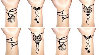 Latest bracelet mehndi design| bracelet mehndi tattoo| New front hand bracelet mehndi design |