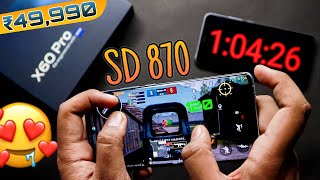 SD 870+120 FPS on Vivo X60 Pro PUBG Test ⚡ Heating, Max Graphics, Battery Drain | PUBG Gameplay 😍