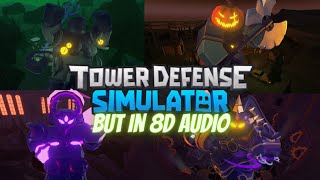 All Solar Eclipse Boss Theme But is 8D Audio | Tower Defense Simulator