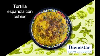 Una tortilla española… pero con cubios