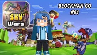 Blockman Go #01 Jogando Sky wars