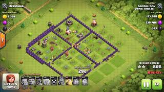 Clash Of Clans | Clean Sweep Attack | TH6