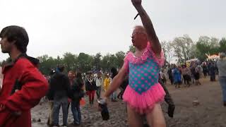 Summer Camp Music Festival 2014 Uncle Randy Protecting Spunions From Rain In Mud #comedy #festival