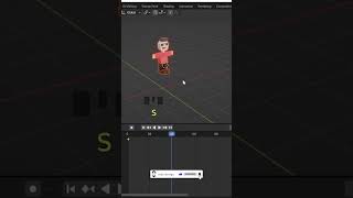 Scale Animation In Blender-mds design #shorts 📏