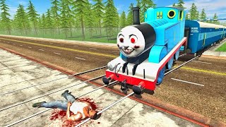 Franklin vs Scary Thomas Train - INDIAN BIKE DRIVING 3D