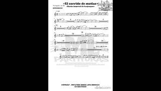 El corrido de matias - banda imperial de huajuapan (partitura)