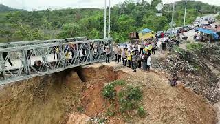 KAPOLDA RIAU CEK JALAN LONGSOR, PASTIKAN PENGERJAAN AKSES LALU LINTAS BERJALAN