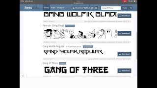 How To Get Gang Of Three Font