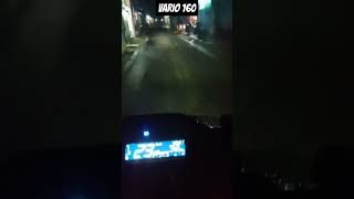 penerangan lampu motor Vario 160 di malam hari sehabis hujan #vario160