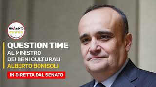 il #QuestionTime con il ministro per i Beni e le Attività culturali Alberto Bonisoli.