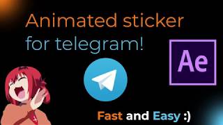 How to make ANIMATED TELEGRAM STICKERS in 4 mins!  Eng/Ru