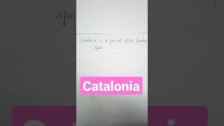 Catalonia  upsc #shorts #youtubeshorts