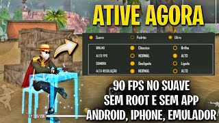 COMO COLOCAR 90 FPS NO SUAVE!! SEM ROOT!! QUALQUER CELULAR!! (FREE FIRE)