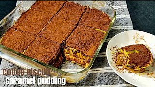 U will make this everyday !!!Coffee Biscuit Caramel Pudding./Kerala Snacks Box#pudding#chocolatelove