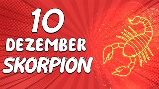 GUTE NACHRICHTEN KOMMEN AUF DICH ZU 💖 SKORPION ♏ HEUTE, 10. Dezember 2024