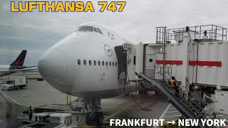 LUFTHANSA JUMBO 🇩🇪 BOEING747 FRANKFURT → NEW YORK