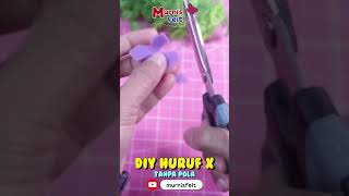 DIY Huruf X dari Flanel Tanpa Pola #kreasiflanel #abjad #alfabet #alfabeto #huruf #shorts #diy