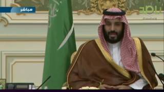 #ولي_ولي_العهد الأمير #محمد_بن_سلمان لشيوخ #اليمن : اكبر خطأ يرتكبه العدو ان يمس صلب #العرب