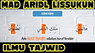 Hukum Bacaan Mad Arid Lissukun dan Contohnya