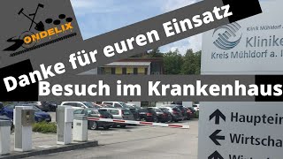 Besuch im Krankenhaus 🏥 mit Köstlichkeiten  vom Bäcker und Freude . Erlös von Sondel - Ausrüstung.