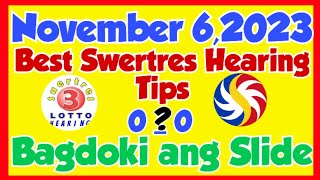 Best Swertres Hearing Target November 6,2023||Ayaw kumpyansa sa SLIDE