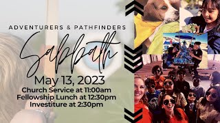 Pathfinder & Adventurer Sabbath, May 13, 2023 Church Service