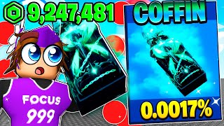 SPENDING $9,247,481 On RARE COFFIN SWORD in BLADE BALL 😱