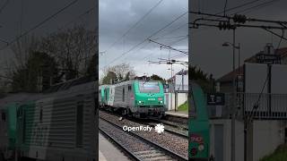 04/2024 - Passage de la BB27062 + BB75456 LeBourget - Woippy en Gare de Trilport