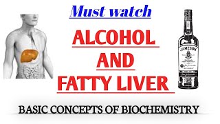 Fatty liver biochemistry || Alcoholic fatty liver || Fatty liver and alcohol || #biochemistry