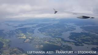 LUFTHANSA A321 🇩🇪 FRANKFURT→STOCKHOLM