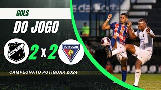 ABC 2 × 2 POTYGUAR DE CURRAIS NOVOS GOLS CAMPEONATO POTIGUAR 2024