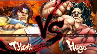 T.HAWK VS HUGO | CPU VS CPU Ultra Street Fighter IV  (Hardest AI)