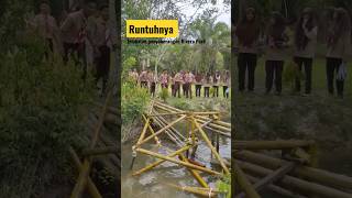 Peristiwa runtuhnya jembatan Rivera Park 😂💯 #riverapark #smk #sekolah #pramuka