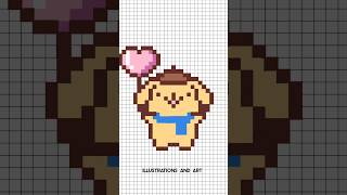 Draw Pompompurin #shorts #artshorts #pixelart