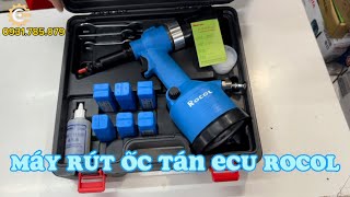 Máy Rút Ốc Tán/Đinh Tán Rocol RL-0312(M3-M12) Hơi|Máy Tán Ecu Tự Động| Công Cụ Máy Móc