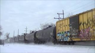 1080p HD: IC 1038 East, the CN 338 train - Addison/Villa Park IL.