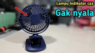 CARA MENGATASI KIPAS JEPIT PORTABLE LAMPU CAS GAK MAU NYALA #kipasangin #kipas #kipasmurah