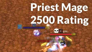 Priest Mage Vs. Spottman & Petraxs (2500 rating, 2700 MMR. Feral Rogue Vs. Disc Priest & mage)