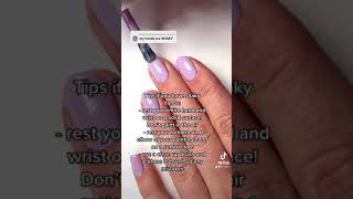 If you have shaky hands, try these tips! 💜 Karanailedit #shorts #nails